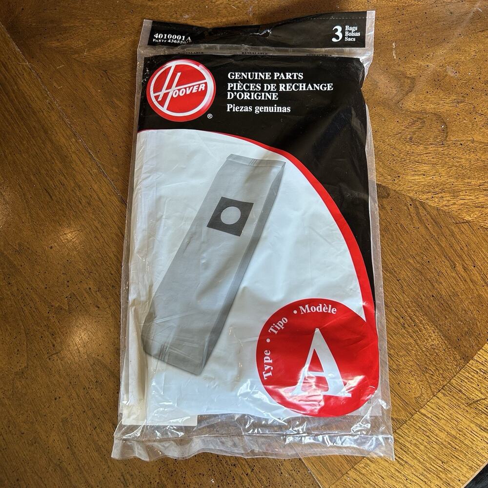 Genuine Hoover Elite Style Vacuum Cleaner A Bag 3/pkg 4010001A FREE SHIPPING